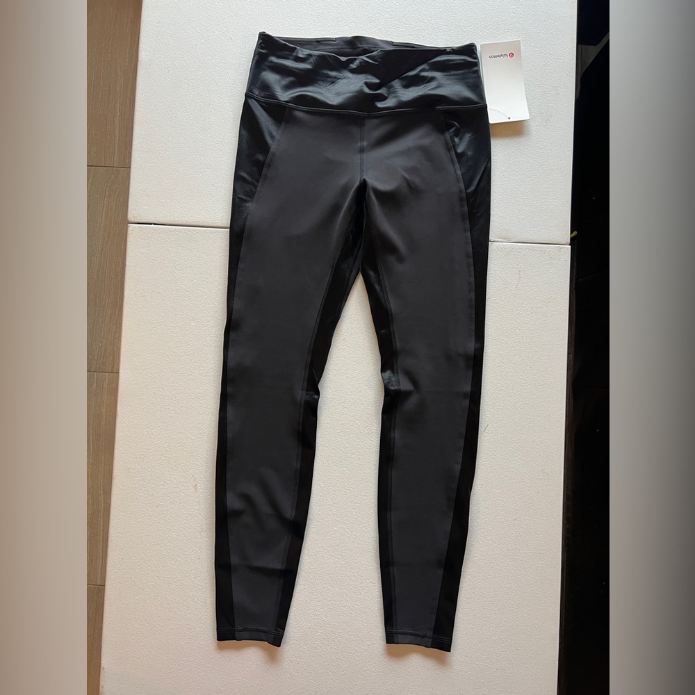 Lululemon Wunder Train Tights Satin Panels
